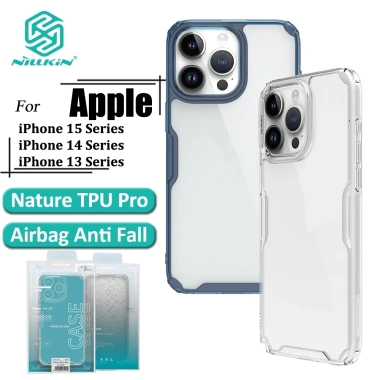 Ốp lưng Nillkin trong suốt TPU viền mềm cho iPhone 17, 16 Pro Max, 15 Pro, 14 Plus, 13 Nature Pro - Giá 125.000 VND