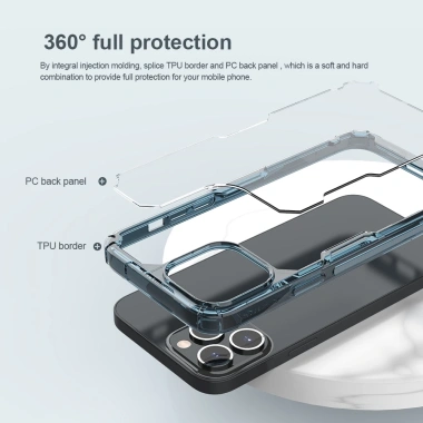 Ốp lưng Nillkin trong suốt TPU viền mềm cho iPhone 17, 16 Pro Max, 15 Pro, 14 Plus, 13 Nature Pro - Giá 125.000 VND