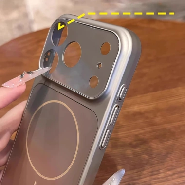 Ốp lưng PC mờ kính Funda iPhone 17 Pro Max, 13‑16, 17 Air/Pro – bảo vệ sạc không dây