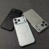 Ốp lưng PC mờ kính Funda iPhone 17 Pro Max, 13‑16, 17 Air/Pro – bảo vệ sạc không dây 5