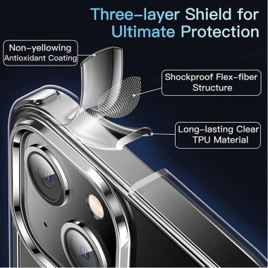 Ốp lưng silicon TPU trong suốt siêu mỏng cho iPhone 17-11 Pro Max Plus Air Mini XR XS Max 8/7/6/6s SE - Giá 45.000đ