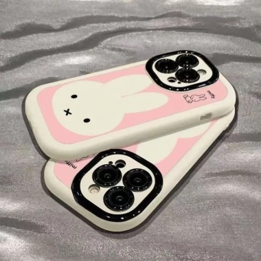 Ốp Lưng Thỏ Hoạt Hình Đơn Giản iPhone 17-11 X XS XR 7 8 Plus - Giá 15.582 VND