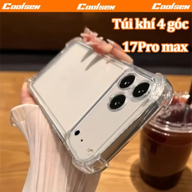 Ốp Lưng Trong Suốt Chống Sốc iPhone 17/16/15/14/13/12/11 Pro Max – Túi khí 4 góc, không ố vàng, giá chỉ 58.800₫