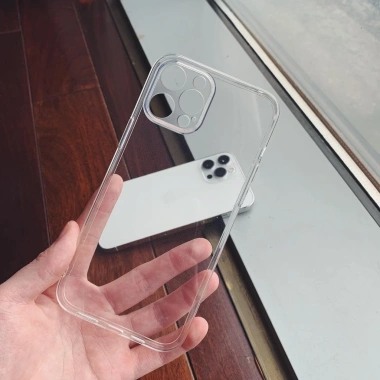 Ốp lưng trong suốt mỏng dẻo bảo vệ khung camera iPhone 13‑17 Pro Max Air - Gor 50k 3