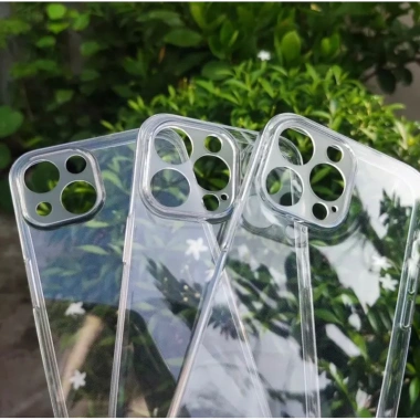 Ốp lưng trong suốt mỏng dẻo bảo vệ khung camera iPhone 13‑17 Pro Max Air - Gor 50k 7