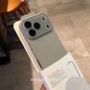 Ốp PC da litchi cho iPhone 13‑17 Pro Max bảo vệ camera, chống sốc, mặt sau cứng 4