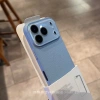 Ốp PC da litchi cho iPhone 13‑17 Pro Max bảo vệ camera, chống sốc, mặt sau cứng 6