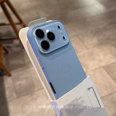 Ốp PC da litchi cho iPhone 13‑17 Pro Max bảo vệ camera, chống sốc, mặt sau cứng