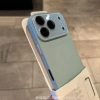 Ốp PC da litchi cho iPhone 13‑17 Pro Max bảo vệ camera, chống sốc, mặt sau cứng 7