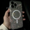 Ốp sạc không dây từ tính hồng cho iPhone 17-16-15-14-13-12-11 Pro Max, 7-8 Plus, XR, XS Max - Vỏ cứng chống sốc 5
