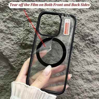 Ốp sạc không dây từ tính hồng cho iPhone 17-16-15-14-13-12-11 Pro Max, 7-8 Plus, XR, XS Max - Vỏ cứng chống sốc 6