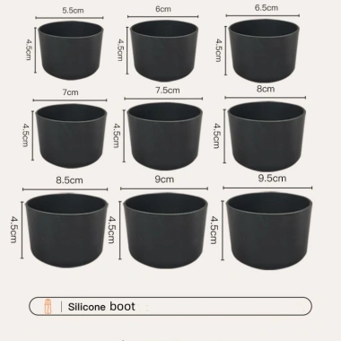 Ốp Silicone BPA Free 8-10cm Bảo Vệ Tay Cho Chai Nước, Tumbler Chống Trơn Trượt