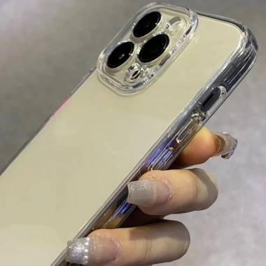 Ốp trong suốt iPhone 16-15-14-13-12-11 Pro Max, XS Max, XR - Vỏ bảo vệ thời trang nam nữ, giá ưu đãi 43.200 VND