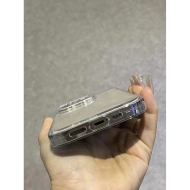 Ốp trong suốt iPhone 16-15-14-13-12-11 Pro Max, XS Max, XR - Vỏ bảo vệ thời trang nam nữ, giá ưu đãi 43.200 VND
