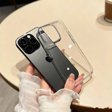 Ốp ví iPhone trong suốt silicon cao cấp, chống sốc, tương thích Xs Max 11‑17, Air, Pro Max, Plus - 4.380₫