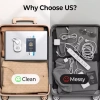 ORICO Dây nguồn mở rộng di động 45° AP3 - Ổ cắm du lịch đa bảo vệ, chống cháy, an toàn cho PC và gia đình 3