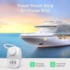 ORICO Dây nguồn mở rộng di động 45° AP3 - Ổ cắm du lịch đa bảo vệ, chống cháy, an toàn cho PC và gia đình 7