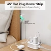 ORICO Dây nguồn mở rộng di động 45° AP3 - Ổ cắm du lịch đa bảo vệ, chống cháy, an toàn cho PC và gia đình 8