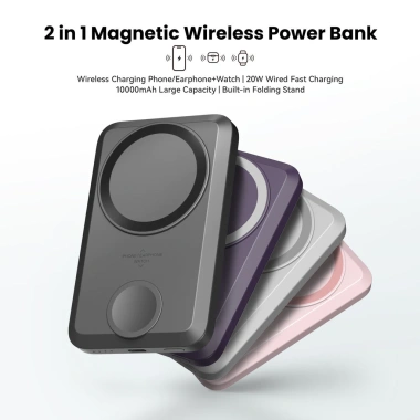 Orsen EW31 2 trong 1 - Pin 10.000mAh, Sạc không dây 20W PD, Sạc nhanh Type‑C, 649k