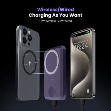 Orsen EW31 2 trong 1 - Pin 10.000mAh, Sạc không dây 20W PD, Sạc nhanh Type‑C, 649k