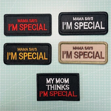 Patch Velcro Hỏa Tốc TPHCM MAMA Say I’m Special thêu tinh xảo mặt gai dán áo - 39.000₫