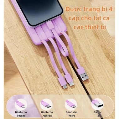 PCB 20.000mAh Sạc Kho Báu 45W Siêu Nhanh - Màn Hình LED, Đèn Ngoài Trời, 4 Dây Sạc, Giá 15.000 VND 6 PCB 20.000mAh Sạc Kho Báu 45W Siêu Nhanh - Màn Hình LED, Đèn Ngoài Trời, 4 Dây Sạc, Giá 15.000 VND 6