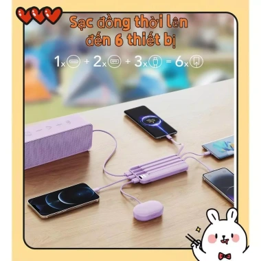 PCB 20.000mAh Sạc Kho Báu 45W Siêu Nhanh - Màn Hình LED, Đèn Ngoài Trời, 4 Dây Sạc, Giá 15.000 VND