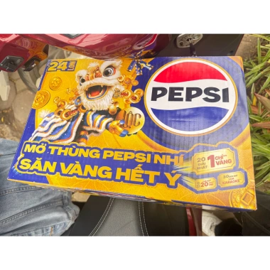 Pepsi Lon Vàng Giới Hạn Tết Bính Ngọ 2.026 - Giá 72.000đ giảm từ 92.160đ 10 Pepsi Lon Vàng Giới Hạn Tết Bính Ngọ 2.026 - Giá 72.000đ giảm từ 92.160đ 10