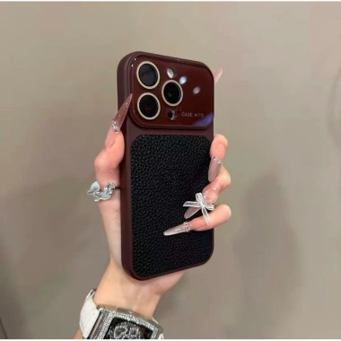 Pha Lê Cửa Sổ Lớn – Ốp iPhone 17-13 Pro Max, Ống Kính, Vỏ Bảo Vệ, Họa Tiết Litchi 7 Pha Lê Cửa Sổ Lớn – Ốp iPhone 17-13 Pro Max, Ống Kính, Vỏ Bảo Vệ, Họa Tiết Litchi 7