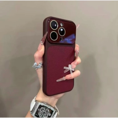 Pha Lê Cửa Sổ Lớn – Ốp iPhone 17-13 Pro Max, Ống Kính, Vỏ Bảo Vệ, Họa Tiết Litchi 10 Pha Lê Cửa Sổ Lớn – Ốp iPhone 17-13 Pro Max, Ống Kính, Vỏ Bảo Vệ, Họa Tiết Litchi 10