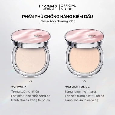 Phấn Chống Nắng PRAMY Trong Suốt Kiềm Dầu Mỏng Mịn SPF50 - Giá 349.000 7