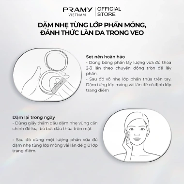 Phấn Chống Nắng PRAMY Trong Suốt Kiềm Dầu Mỏng Mịn SPF50 - Giá 349.000 8