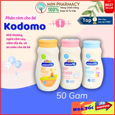 Phấn em bé KODOMO Thái Lan ngừa rôm sẩy - Đủ size - Giá chỉ 24.500₫ | Minpharmacy 10