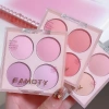 Phấn má FAMOTY 4 ô tông hồng lạnh - Bảng má hồng tự nhiên nội địa F93 Sammi beauty, chỉ 31.300₫ 5