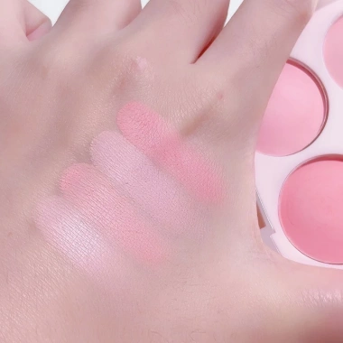 Phấn má FAMOTY 4 ô tông hồng lạnh - Bảng má hồng tự nhiên nội địa F93 Sammi beauty, chỉ 31.300₫ 7