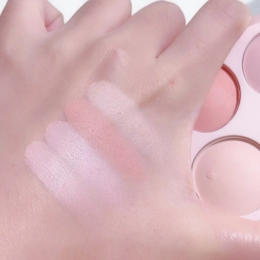 Phấn má FAMOTY 4 ô tông hồng lạnh - Bảng má hồng tự nhiên nội địa F93 Sammi beauty, chỉ 31.300₫ 9
