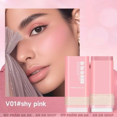 Phấn má hồng Shiroada 2 đầu dạng thỏi 19g + bông phấn siêu mịn - Giá 58.000, hàng chính hãng