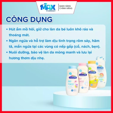 Phấn Rôm Dnee Baby Powder 350g Thái Lan Hương Thơm Tự Nhiên Giá chỉ 40.900 VND