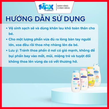 Phấn Rôm Dnee Baby Powder 350g Thái Lan Hương Thơm Tự Nhiên Giá chỉ 40.900 VND