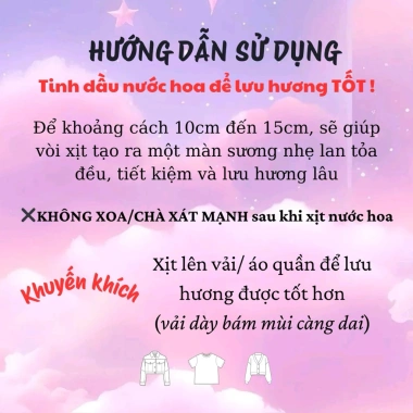 Phấn Thơm Em Bé Babypink Cloudy Perfume : Xịt Thơm Tinh Dầu Nước Hoa 89.999₫
