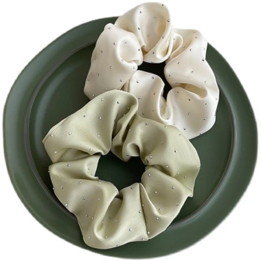 Pháp Retro Lấp Lánh Satin Dây Buộc Tóc Đuôi Ngựa Scrunchies Đa Màu Giá 11.337 VND