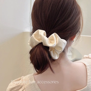 Pháp Retro Lấp Lánh Satin Dây Buộc Tóc Đuôi Ngựa Scrunchies Đa Màu Giá 11.337 VND
