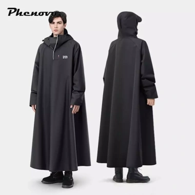 Phenovo Rain Poncho Áo mưa dài chống thấm, câu cá, ba lô, sự kiện thể thao