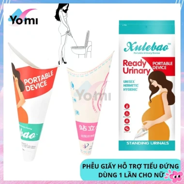 Phễu giấy hỗ trợ tiểu đứng dùng 1 lần cho phụ nữ mang thai, bạn gái, người già - Tiện lợi du lịch, giá chỉ 39.900₫
