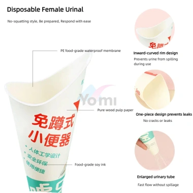 Phễu giấy hỗ trợ tiểu đứng dùng 1 lần cho phụ nữ mang thai, bạn gái, người già - Tiện lợi du lịch, giá chỉ 39.900₫