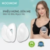 Phễu Hứng Sữa Silicone MOOIMOM 2 Chiếc Có Nút Đậy An Toàn Tiện Lợi Cho Mẹ Bỉm