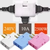 Phích cắm 3 trong 1 US - Bộ chuyển đổi xoay 180° đa năng, mở rộng du lịch, giá 15.400₫
