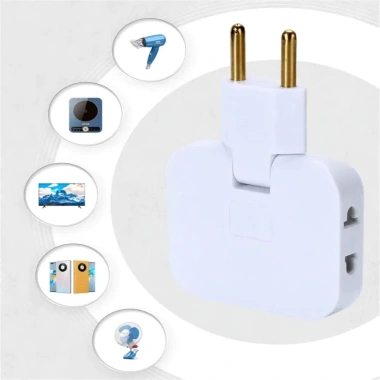 Phích cắm AC 3 trong 1 xoay 180 độ ABS điều chỉnh zipcart - Giá 17.500 VND 2 Phích cắm AC 3 trong 1 xoay 180 độ ABS điều chỉnh zipcart - Giá 17.500 VND 2