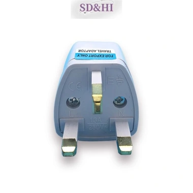 Phích cắm Anh 10A 250V - Bộ chuyển đổi nguồn du lịch Hong Kong, Singapore, Malaysia, Ma Cao - Giá chỉ 29.966 VND