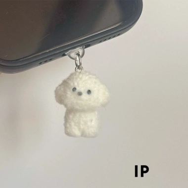 Phích cắm chống bụi cổng sạc điện thoại, dây chuyền thỏ Corgi Bichon mini chỉ 14.000đ 10